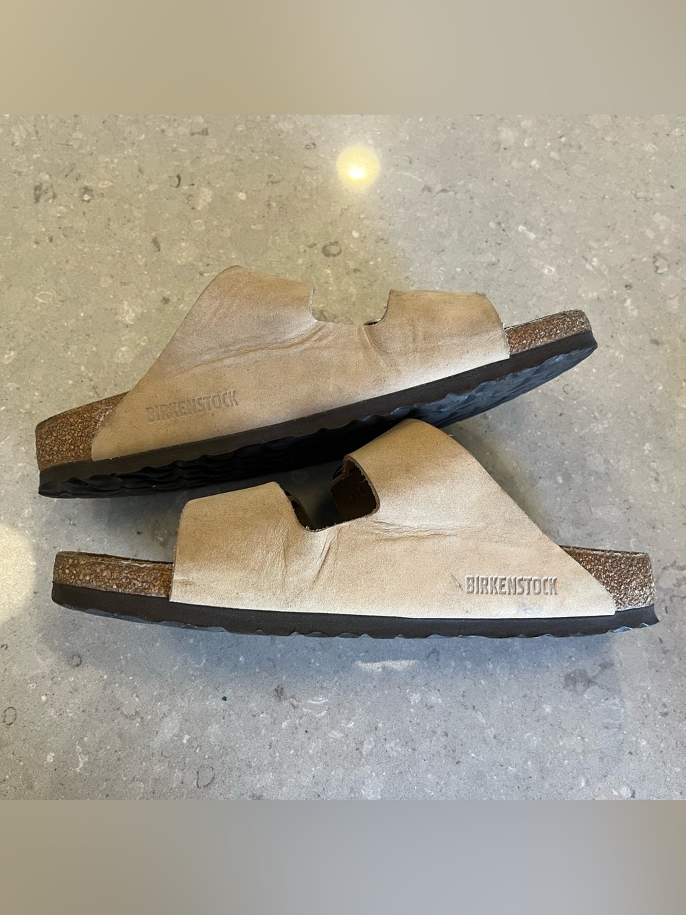 Birkenstock Arizona Big Buckle Sandcastle Nubuck Size 39 - Picture 3 of 6
